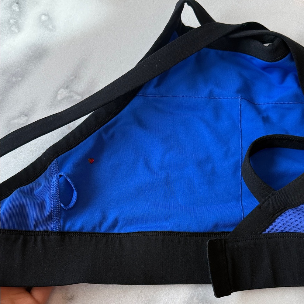 Lorna Jane Blue and Black Sports Bra medium - Picture 3 of 4